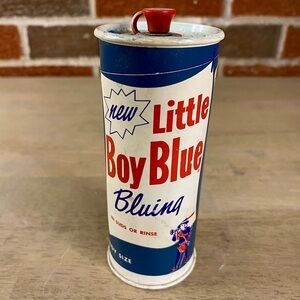 Little Boy Blue, Bluing, Mostly Full, Good For Whitening Clothes & Pets, Vintage